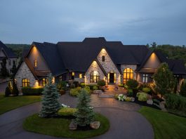 Must-Have Real Estate Photography Gear aerial views of a luxury million-dollar house