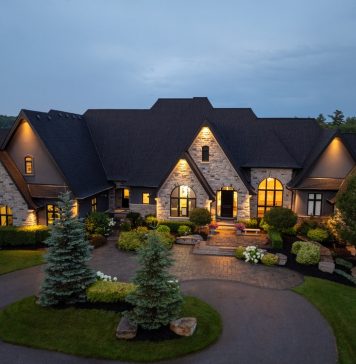 Must-Have Real Estate Photography Gear aerial views of a luxury million-dollar house