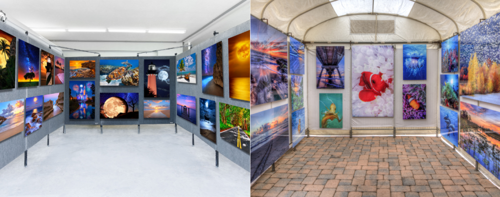 shiny prints showcase art booths