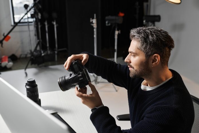 Photographer in the studio