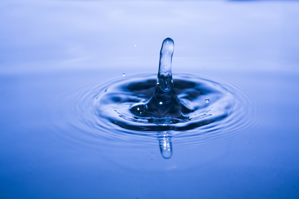 Water drop before the splash