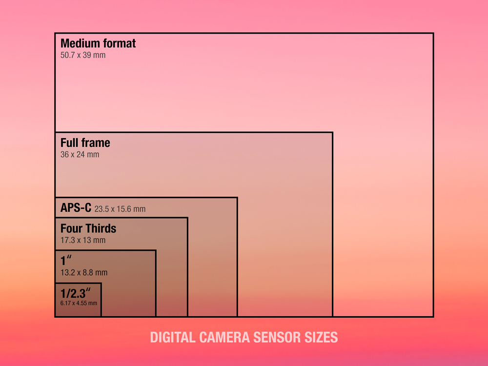sensor size chart