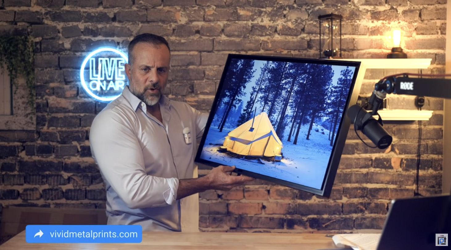 vivid metal print front